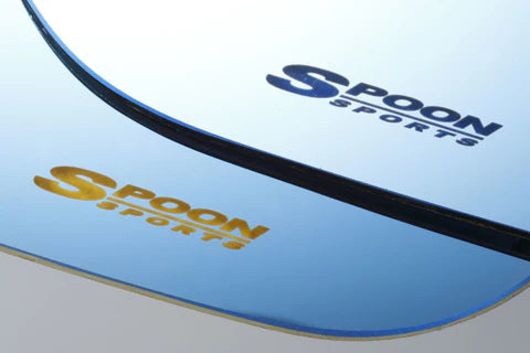 Spoon Blue Wide Side Mirror Glass